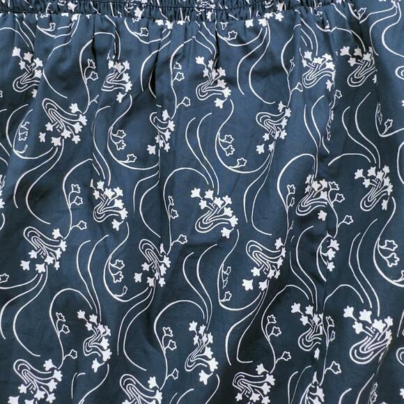 J.Crew LRG Navy Blue Short-Sleeve Smocked Dress Starry Swirl NWT - Picture 4 of 8